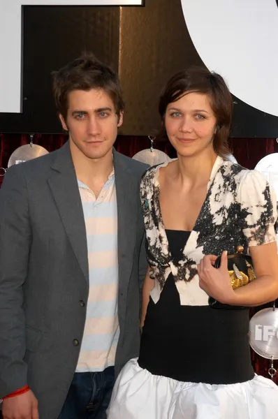 Jake Gyllenhaal e a irmã Maggie Gyllenhaal — Fotografia de Stock