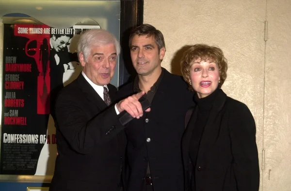 Nick Clooney, son George Clooney and Stepmother — Stock Photo, Image