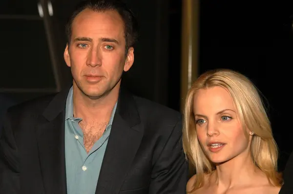 Nicolas cage i mena suvari — Zdjęcie stockowe