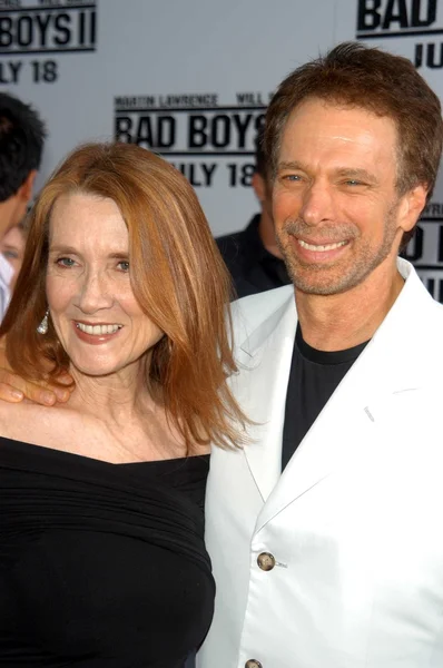 Jerry Bruckheimer and wife — Stock Photo, Image