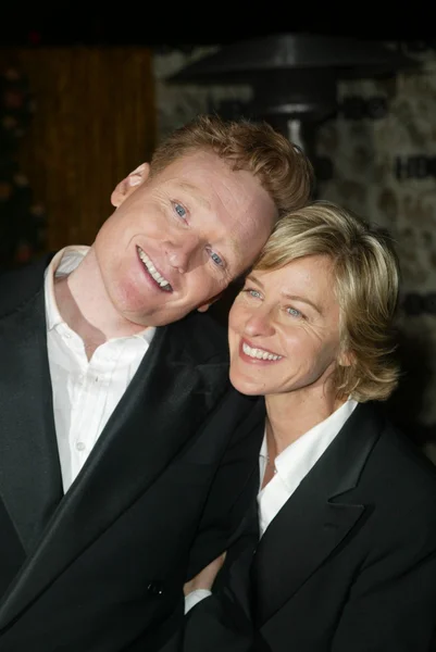 Conan O'Brien and Ellen Degeneres — Stock Photo, Image