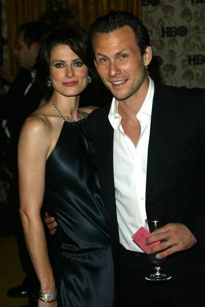 Christian Slater et sa femme Ryan — Photo