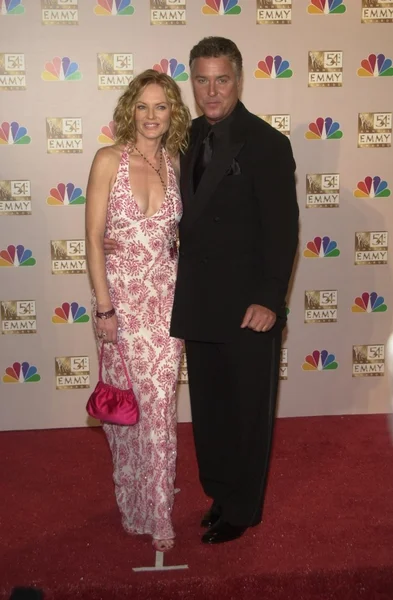 Marg Helgenberger and William Peterson — Stock Photo, Image