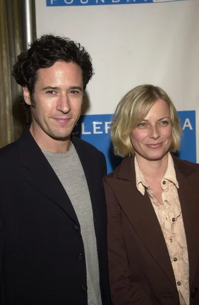 Rob morrow och debbon ayer — Stockfoto