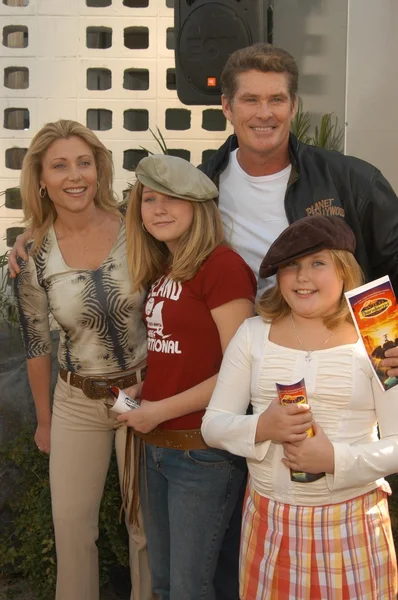 David Hasselhoff y su familia — Foto de Stock