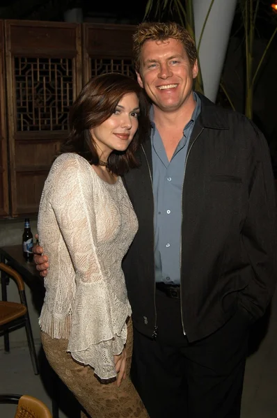 Laura Harring and Chris Breed — Stock Photo, Image