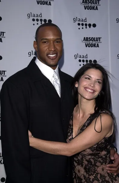 Henry Simmons and Lauren Sanchez — Stock Photo, Image