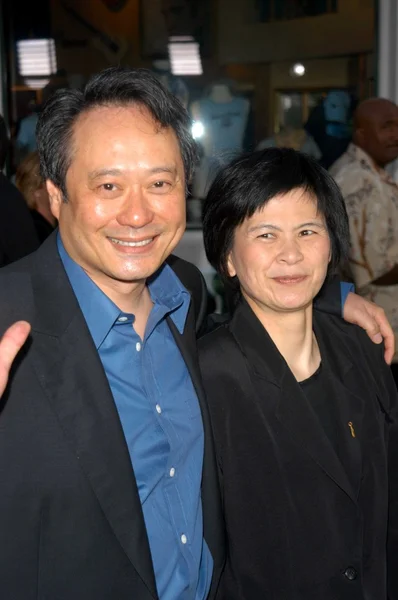 Ang Lee e moglie — Foto Stock