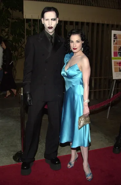 Marilyn Manson and Dita Von Teese — Stock Photo, Image