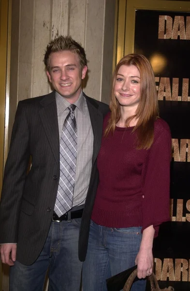 Tom lenk i alyson hannigan — Zdjęcie stockowe