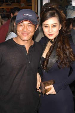 Jet Li and wife Nina clipart