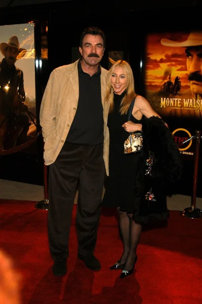 Tom Selleck y su esposa Jilly Mack — Foto de Stock
