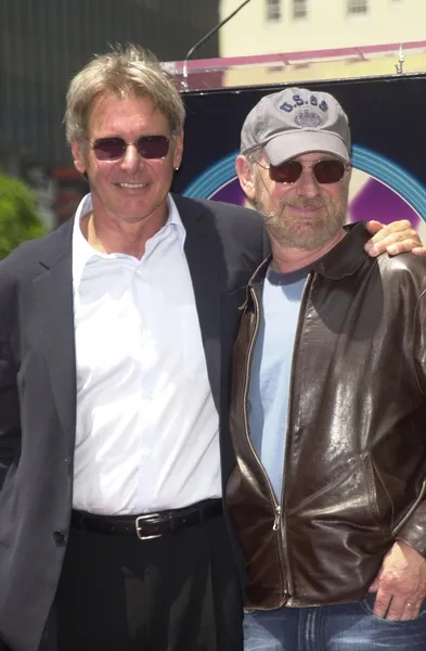 Harrison ford und steven spielberg — Stockfoto