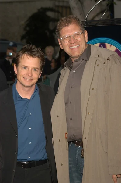 Michael J.... Fox e Robert Zemeckis — Fotografia de Stock