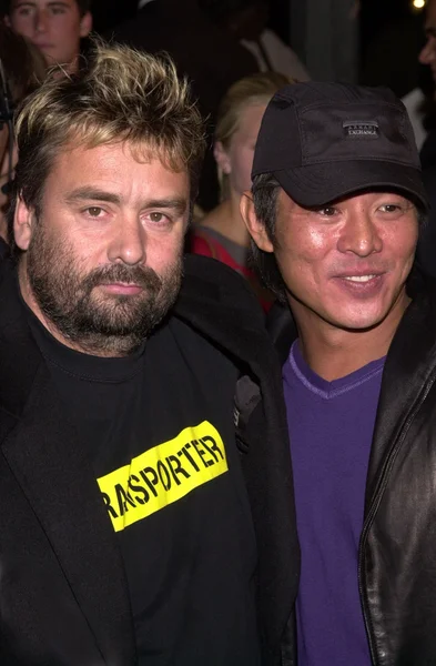 Luc Besson e Jet Li — Fotografia de Stock