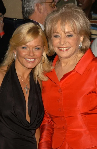 Geri halliwell i barbara walters — Zdjęcie stockowe