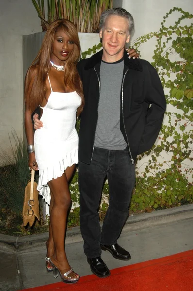 Bill maher och coco johnson — Stockfoto