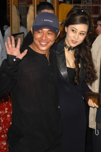 Jet Li and wife Nina — Stock Photo, Image