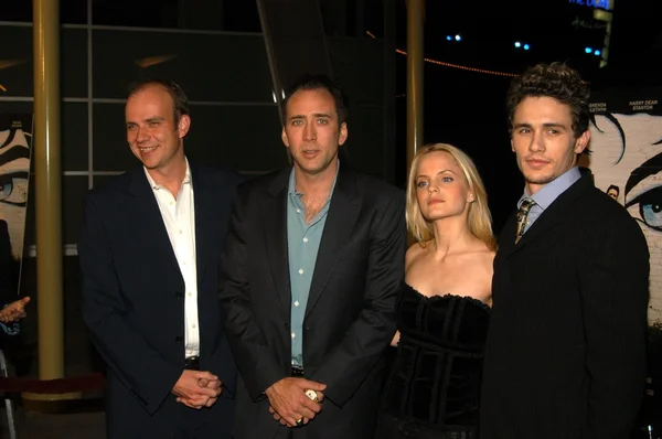 Norm Golightly, Nicolas Cage, Mena Suvari e James Franco — Fotografia de Stock
