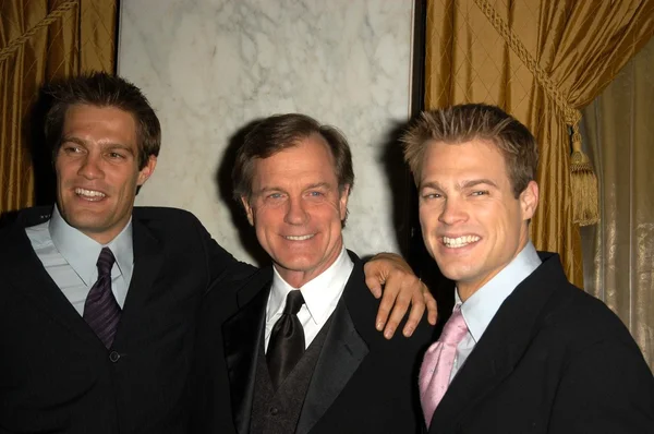 Geoff Stults and George Stults and Stephen Collins — Stock Photo, Image