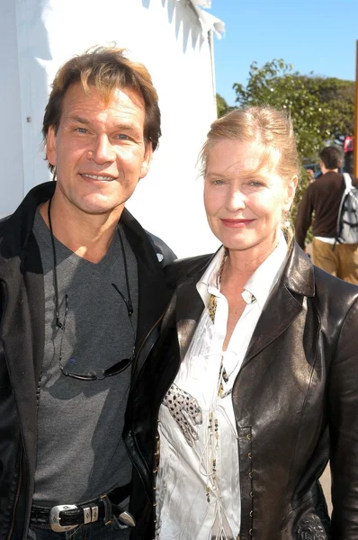 Patrick Swayze e la moglie Lisa Niemi — Foto Stock