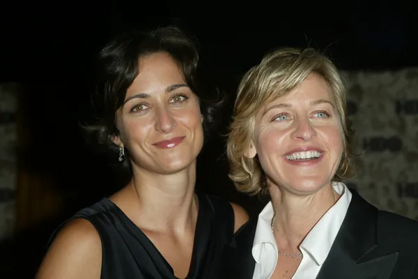 Ellen degeneres i girlfiend alexandra hedison — Zdjęcie stockowe