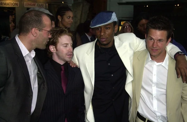 Jason Statham, Seth Green, Mos Def and Mark Wahlberg — Stock Photo, Image