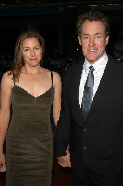 John C. McGinley and date Leslie — Stock Photo, Image