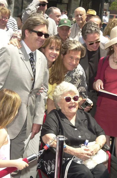 Beau Bridges, Jeff Bridges e madre Dottie Bridges — Foto Stock