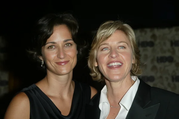 Ellen DeGeneres y su novia Alexandra Hedison —  Fotos de Stock