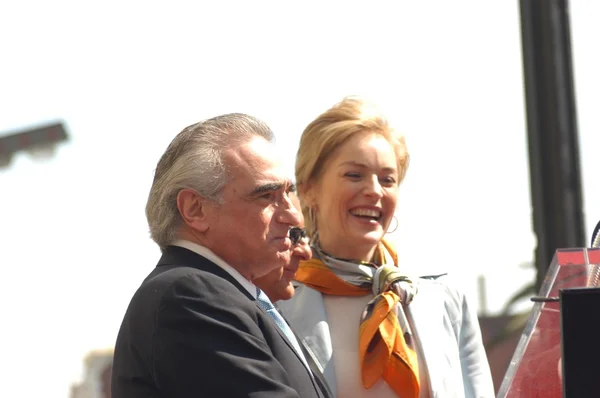 Martin Scorsese and Sharon Stone — Stock Photo, Image