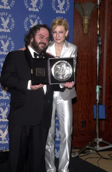 Cate Blanchett y Peter Jackson — Foto de Stock