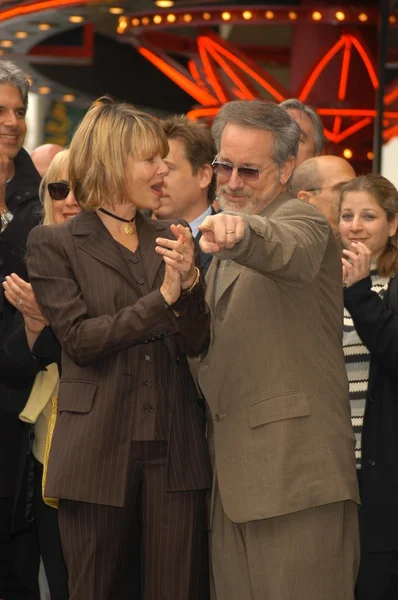 Kate capshaw och steven spielberg — Stockfoto