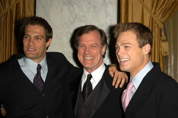 Geoff stults och george stults och stephen collins — Stockfoto