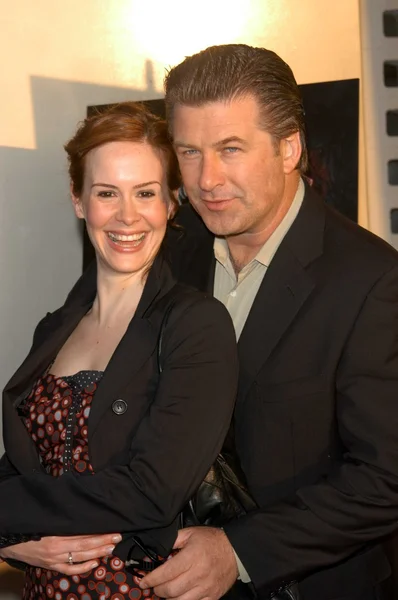 Sarah paulson i alec baldwin — Zdjęcie stockowe