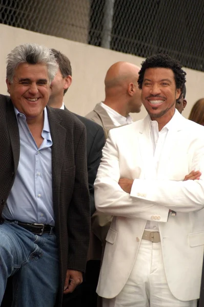 Jay Leno and Lionel Richie — Stock Photo, Image