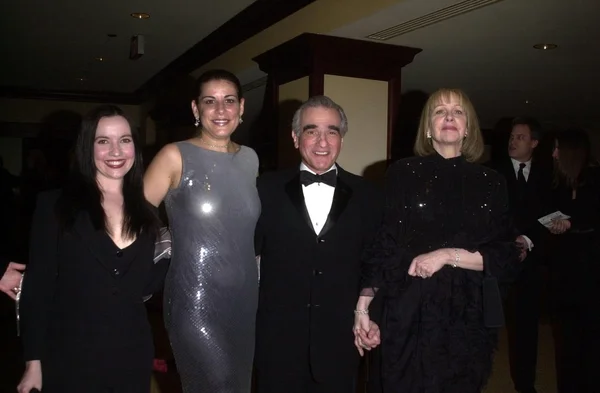 Scorsese i żona i córki cathy scorsese i domenica cameron scorsese — Zdjęcie stockowe