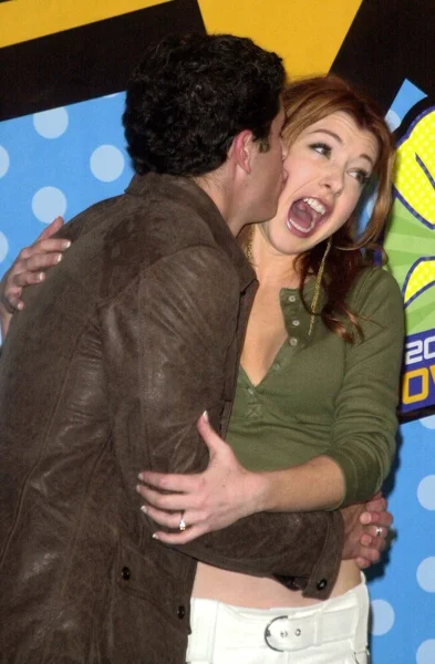 Jason Biggs dan Alyson Hannigan — Stok Foto