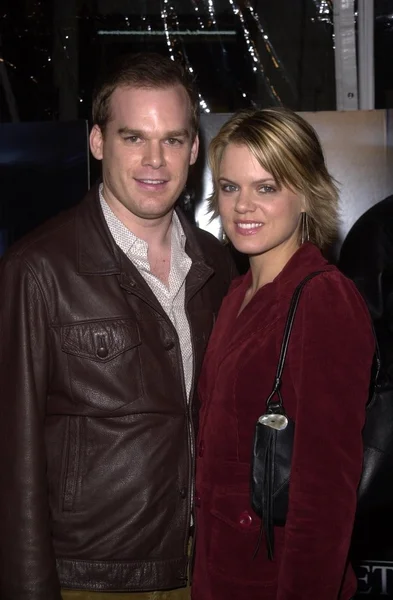 Michael C. Hall and wife — Stock Photo, Image