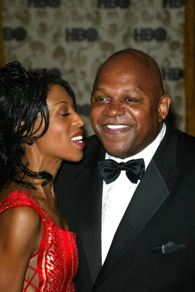 Charles S. Dutton e la fidanzata Manita Brisker — Foto Stock