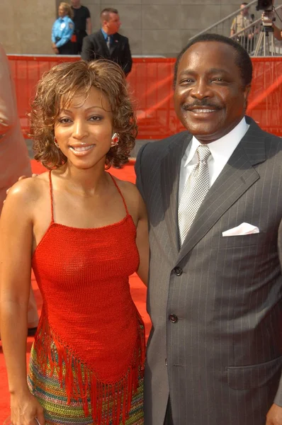 Joe Morgan y su hija Lisa — Foto de Stock