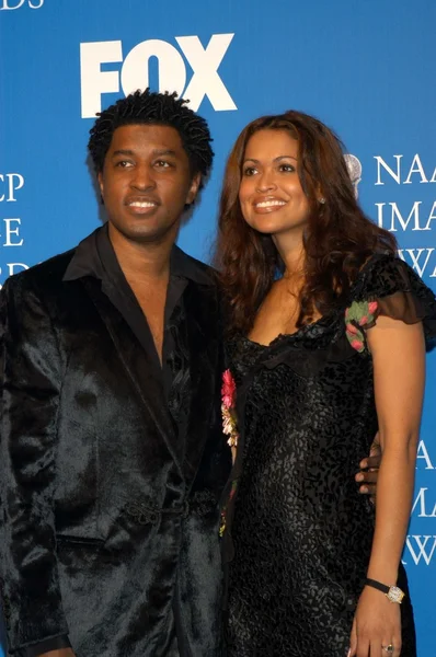 Kenneth "babyface" edmonds und tracy edmonds — Stockfoto