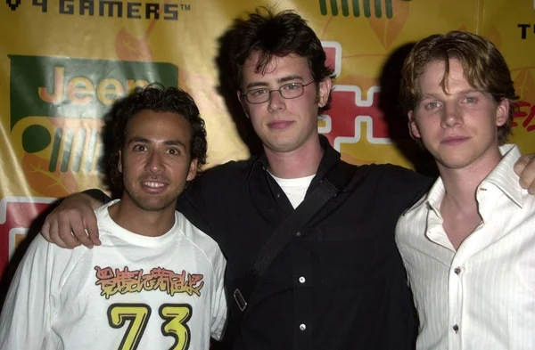 Howie D, Colin Hanks and Stark Sands — Stock Photo, Image