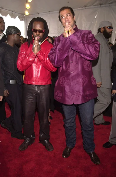 Steven seagal en wyclef jean — Stockfoto