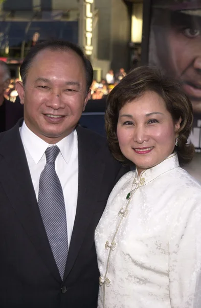 John woo ve eşi — Stok fotoğraf