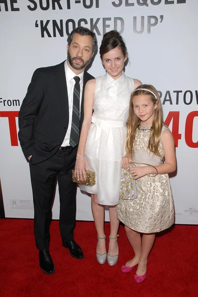 Judd Apatow y los niños — Foto de Stock