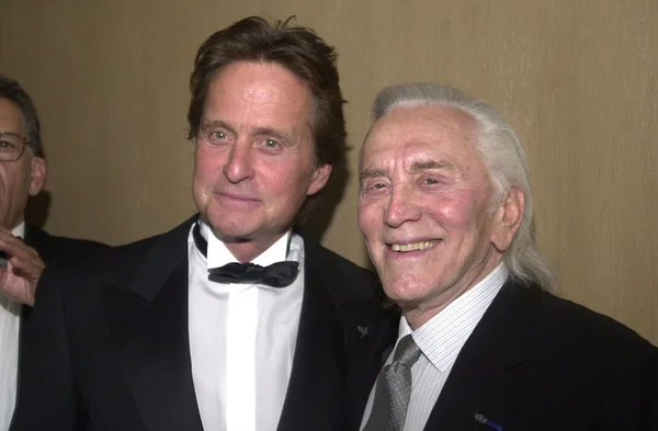 Michael douglas i kirk douglas — Zdjęcie stockowe