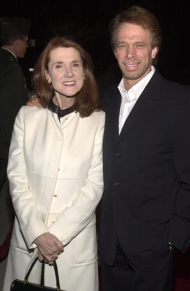 Jerry Bruckheimer and wife — Stock Photo, Image