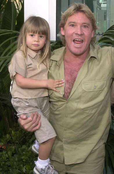 Steve Irwin e filha Bindi — Fotografia de Stock