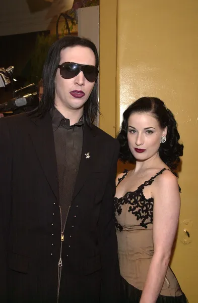 Marilyn manson och dita von teese — Stockfoto